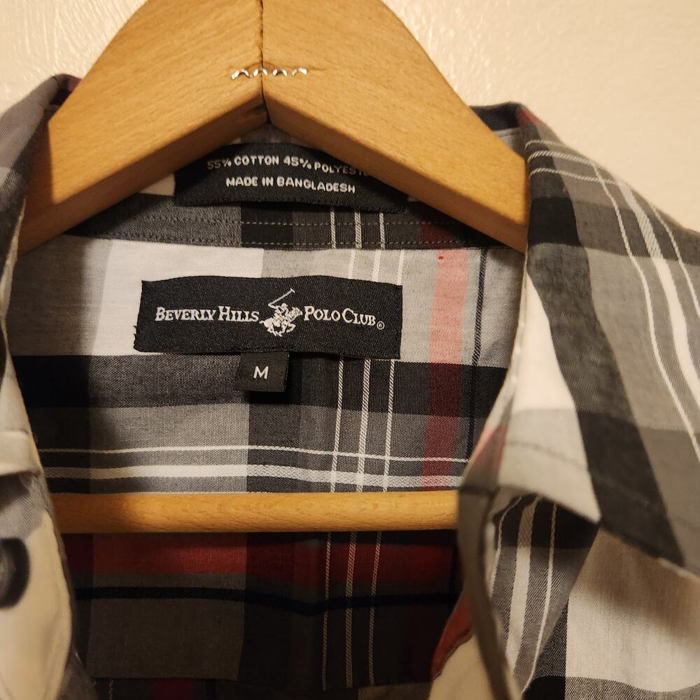 Men's Beverly Hills Polo Club Button Down Size Medium - Picture 4 of 4